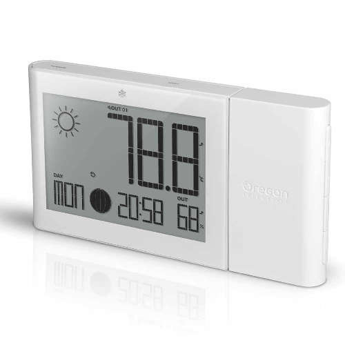 Oregon Scientific Projection Clock with In/Outdoor Temperature and Weather